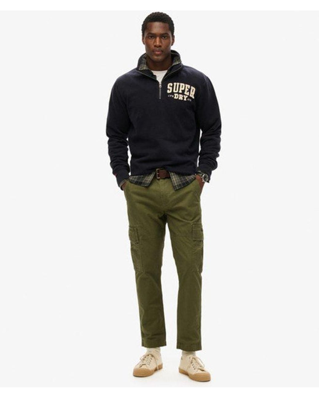 Superdry Green & Co Organic Cotton Core Cargo Pants for men
