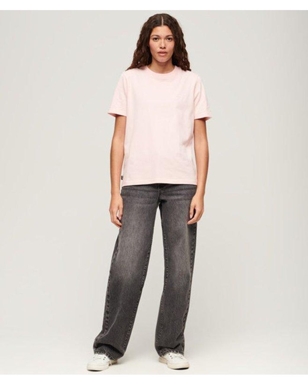 Superdry Natural Organic Cotton Vintage Logo Embroidered T-Shirt