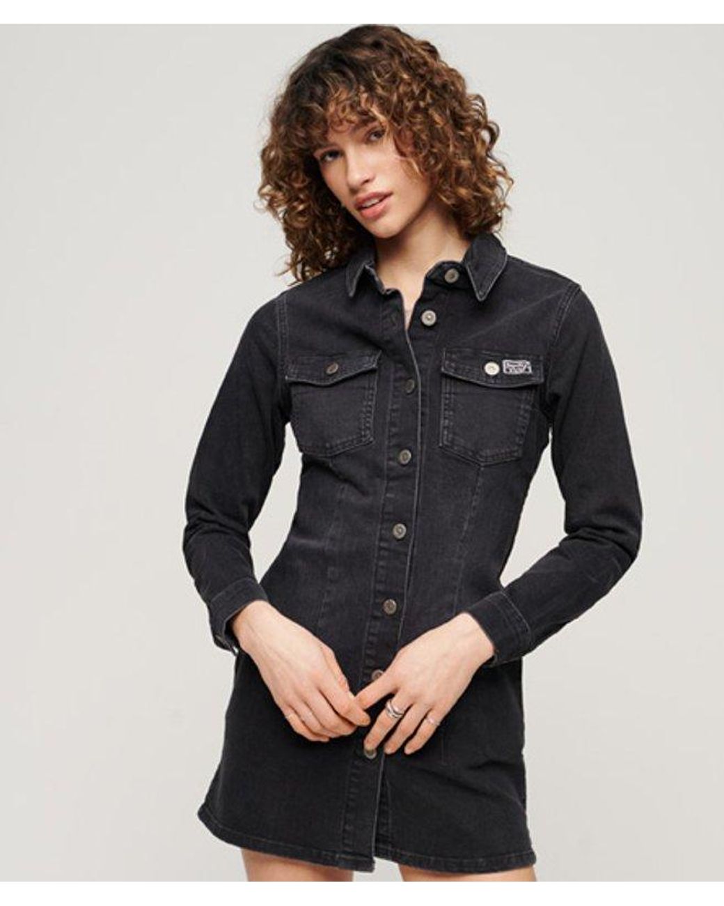 Superdry Blue & Co Fitted Denim Dress