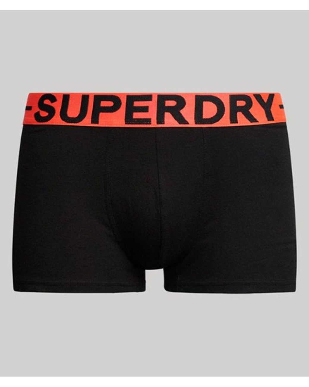 Superdry Black & Co Organic Cotton Trunk Triple Pack for men