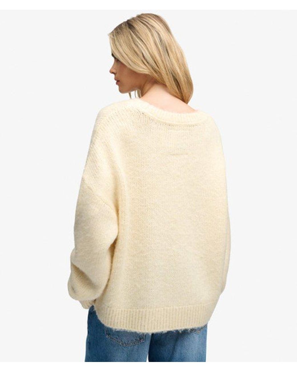 Superdry Blue & Co Slouchy Brushed Knit Jumper