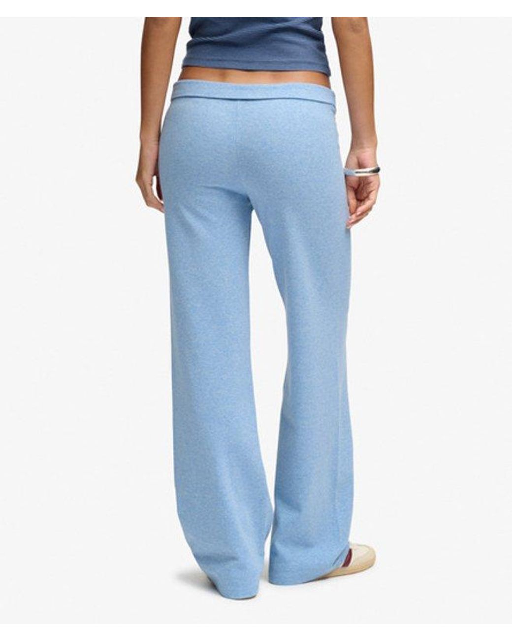 Superdry Blue & Co Athletic Essentials Fold Over joggers