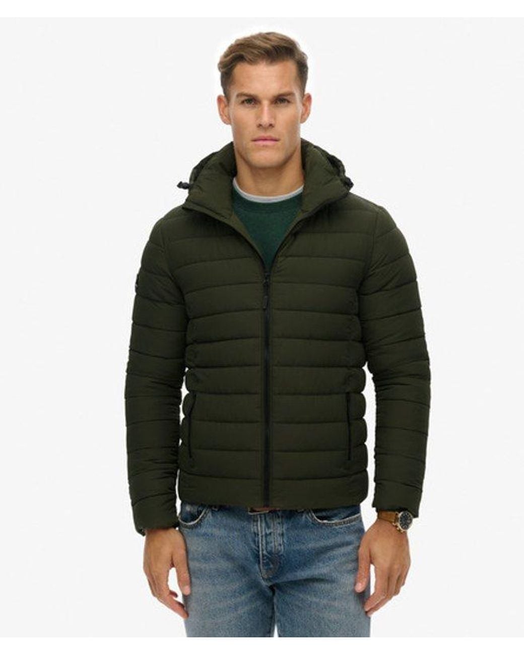 Superdry Green Hooded Fuji Jacket for men