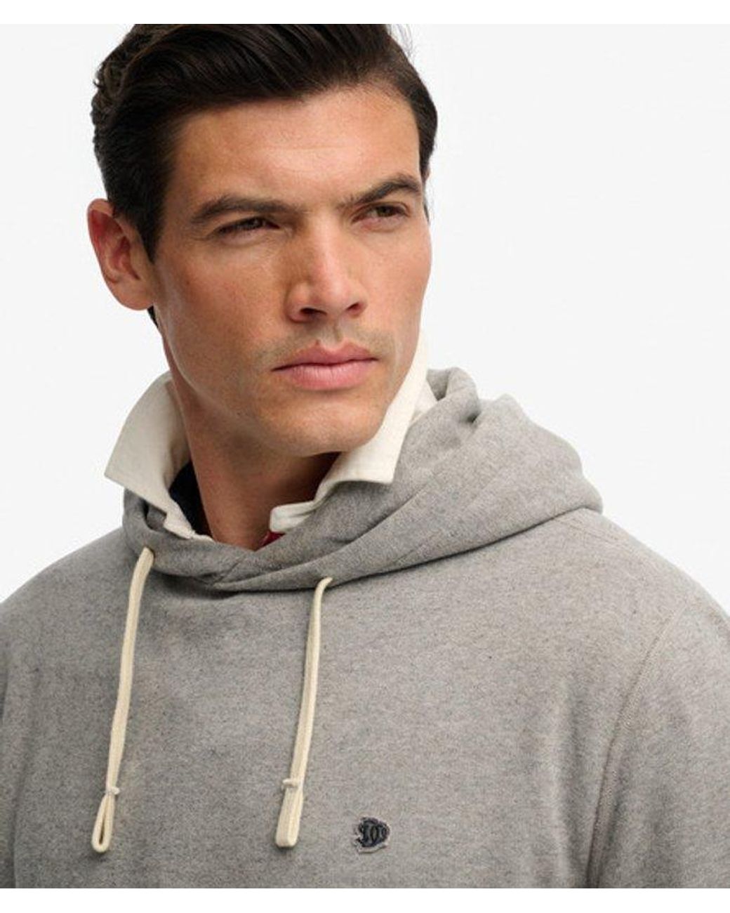 Superdry Gray & Co Monogram Embroidered Hoodie for men