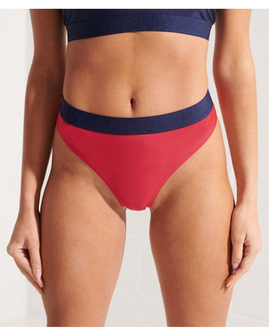 Superdry Sport Bikini Brief Red