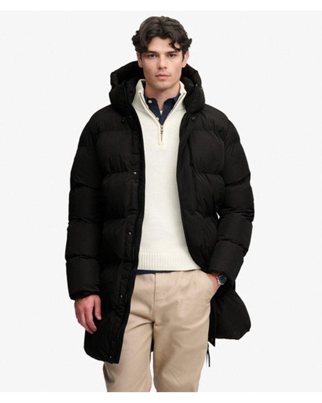 Superdry Green & Co Hooded Sports Puffer Coat for men