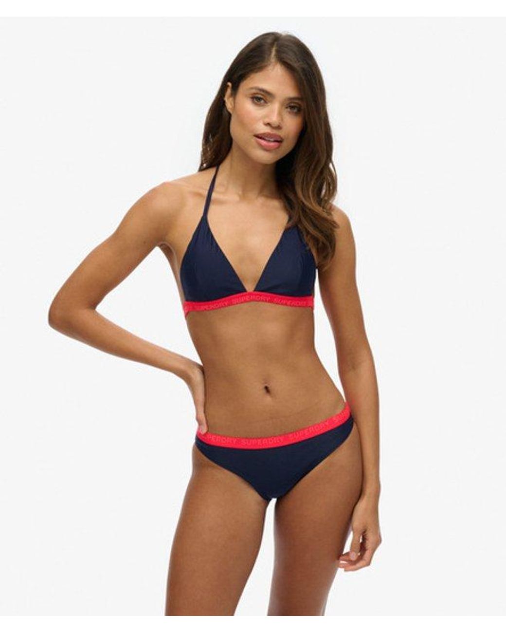 Superdry Red & Co Elastic Classic Bikini Bottoms