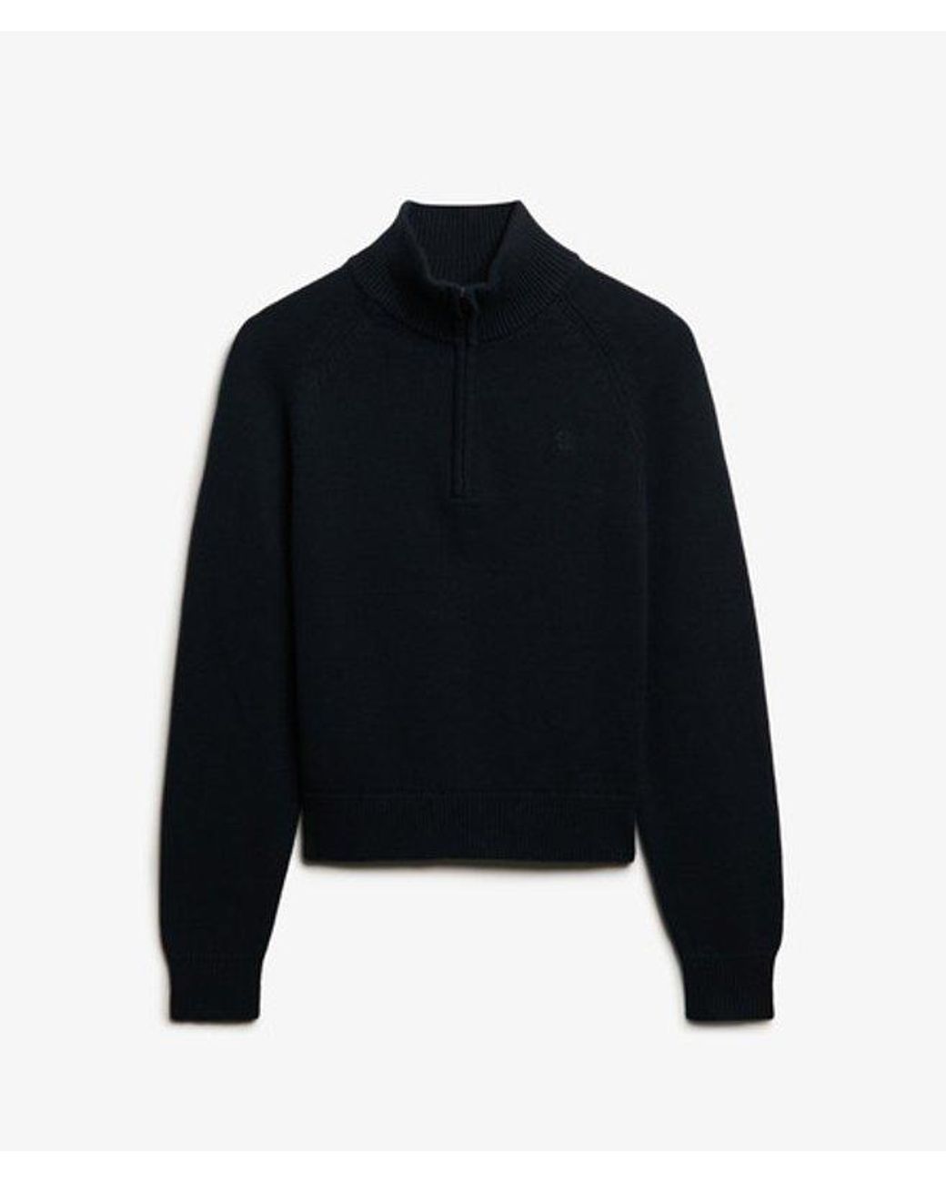 Superdry Blue & Co Essentials Slim Half Zip Knit