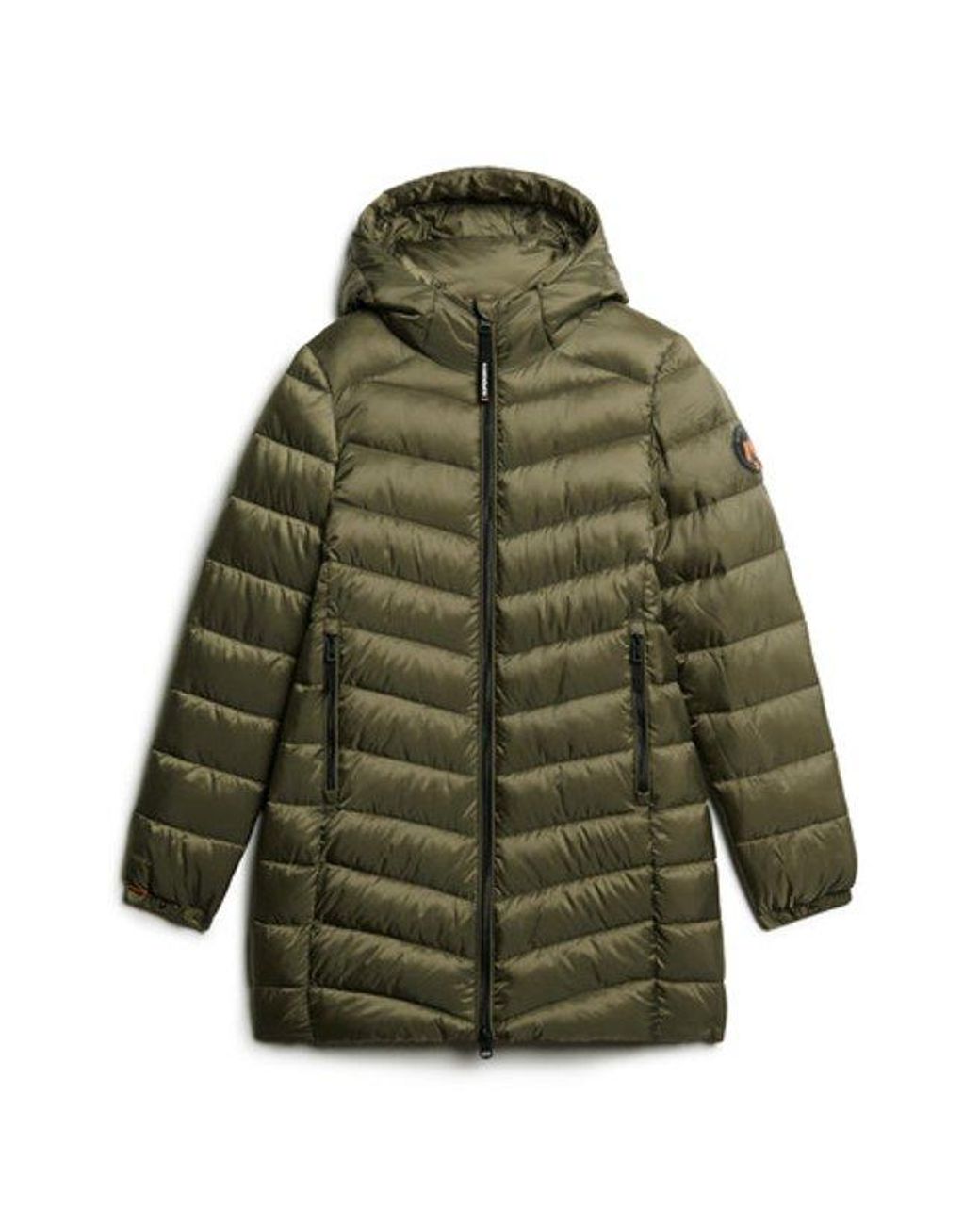 Superdry Green & Co Hooded Fuji Mid Padded Jacket