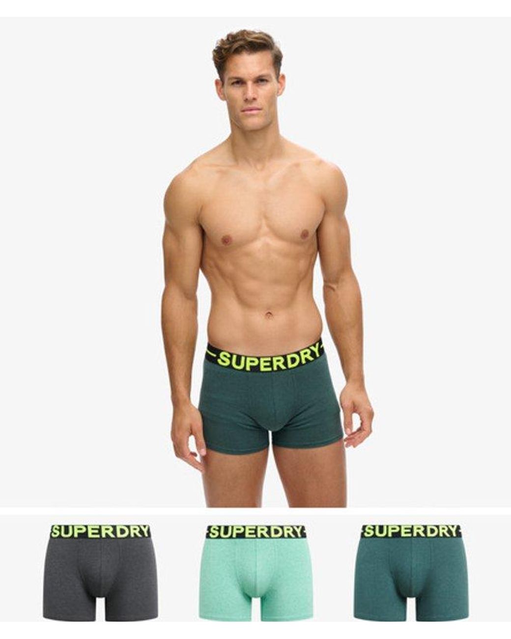Superdry Green & Co Boxer Triple Pack for men