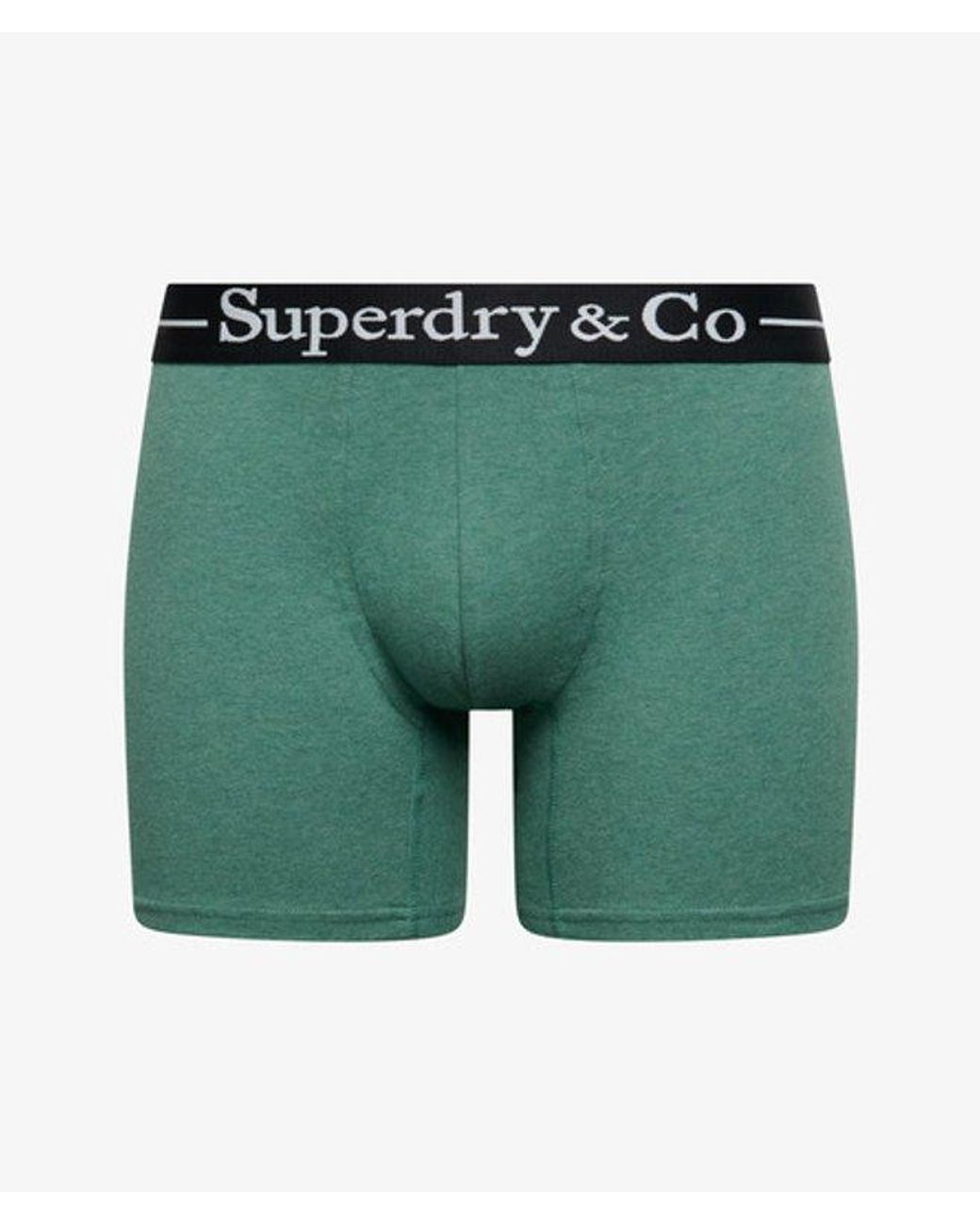 Superdry Green Co Boxer Triple Pack for men