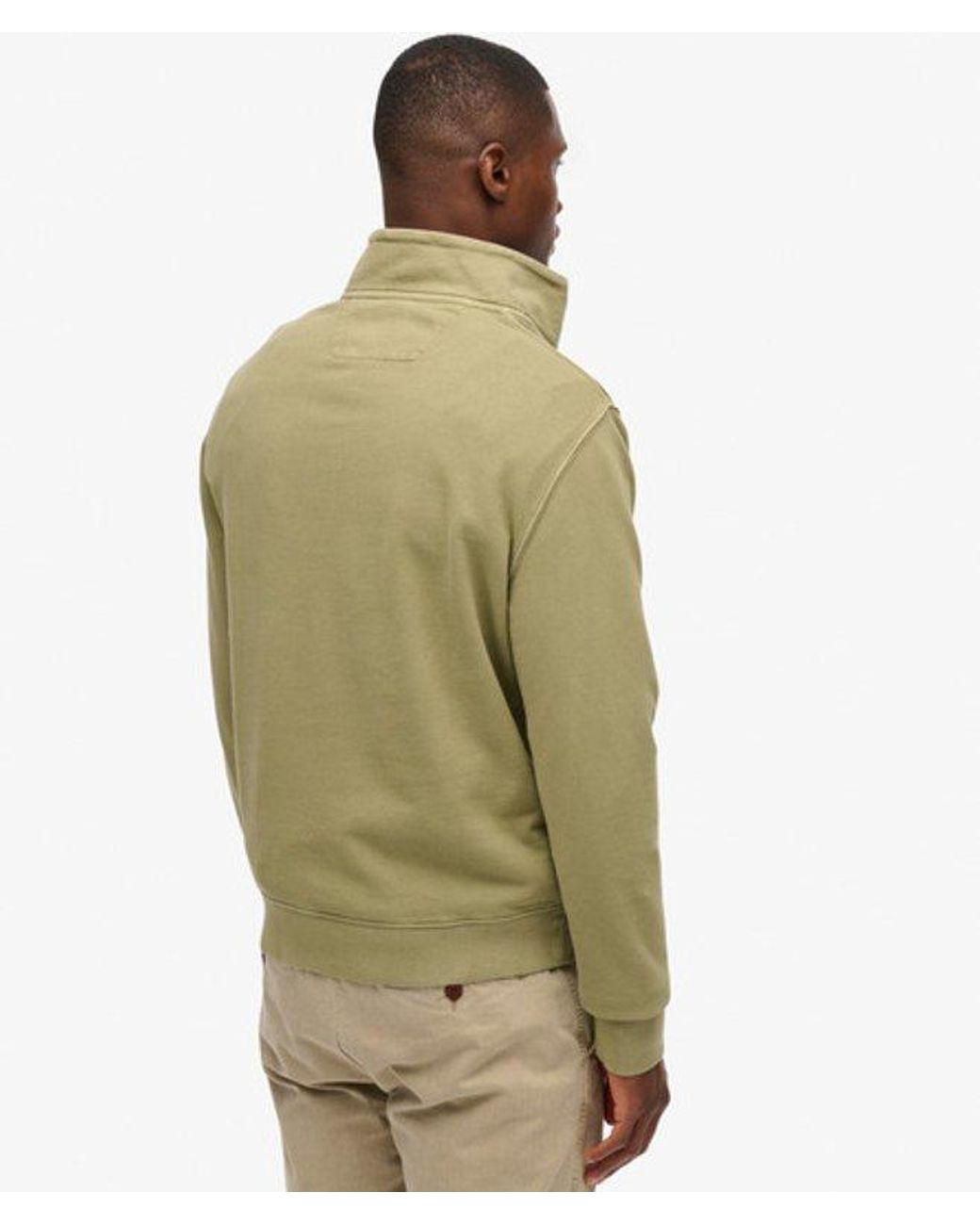 Superdry Green & Co Classic Essential Half Zip Sweatshirt for men