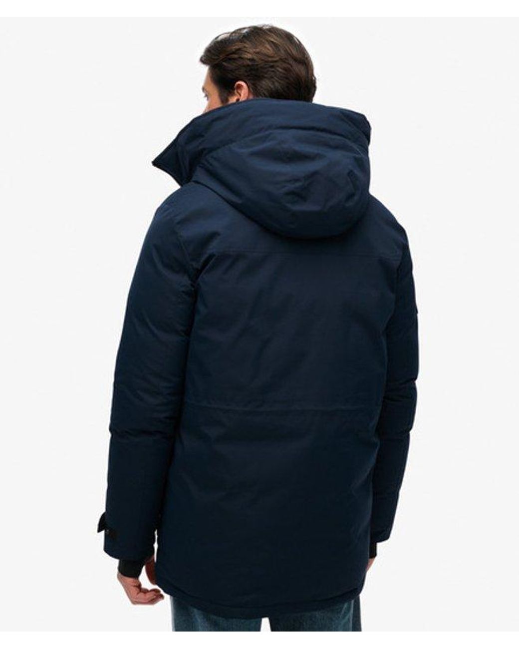 Superdry Blue & Co City Padded Parka Coat for men