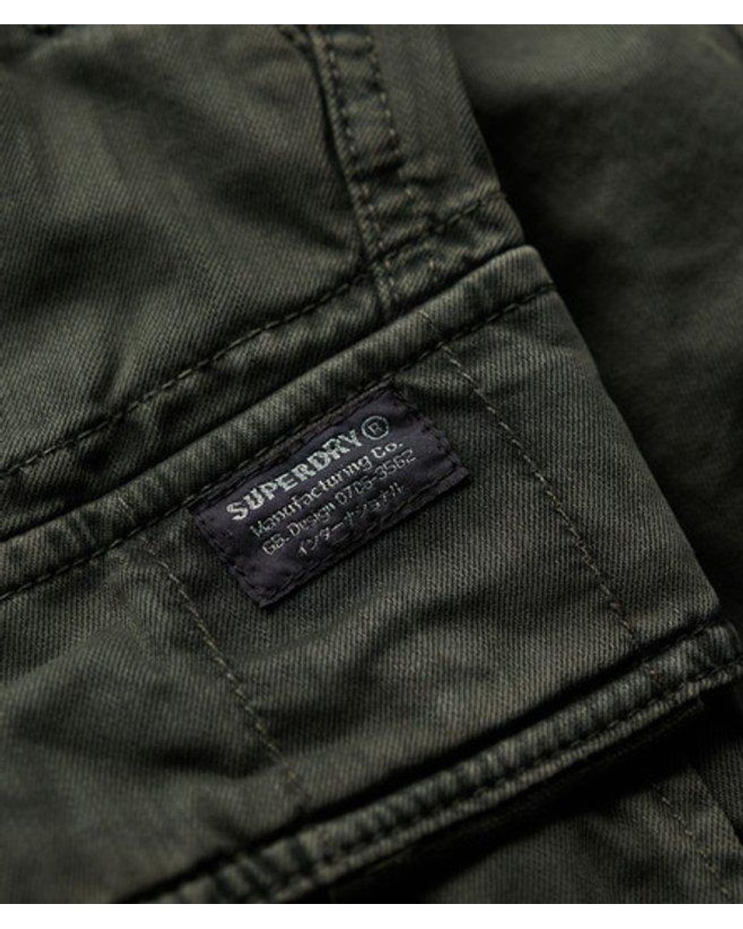Superdry & Co Core Cargo Short Relaxed Pasvorm in het Black voor heren