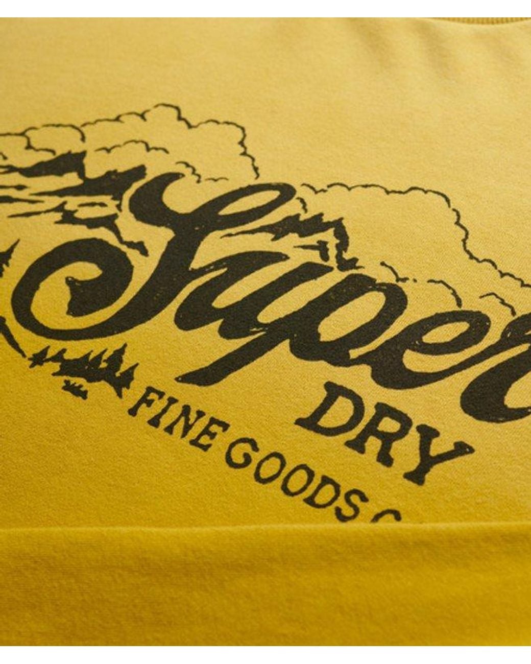 Superdry Yellow & Co Lo-fi Outdoors Relaxed Sweatshirt for men