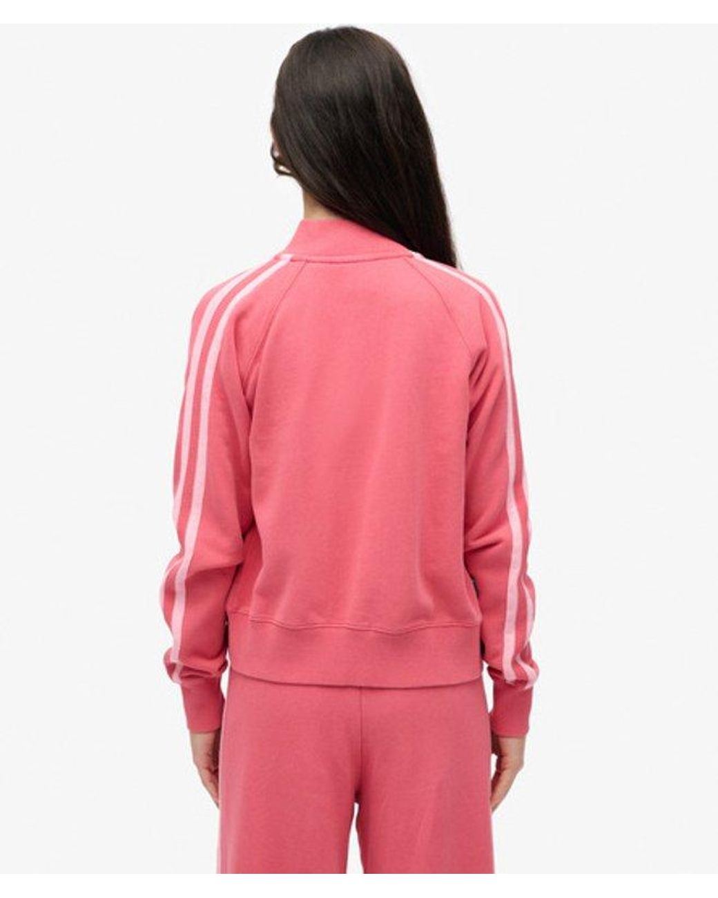 Superdry Essential Logo Trainingsjack in het Red