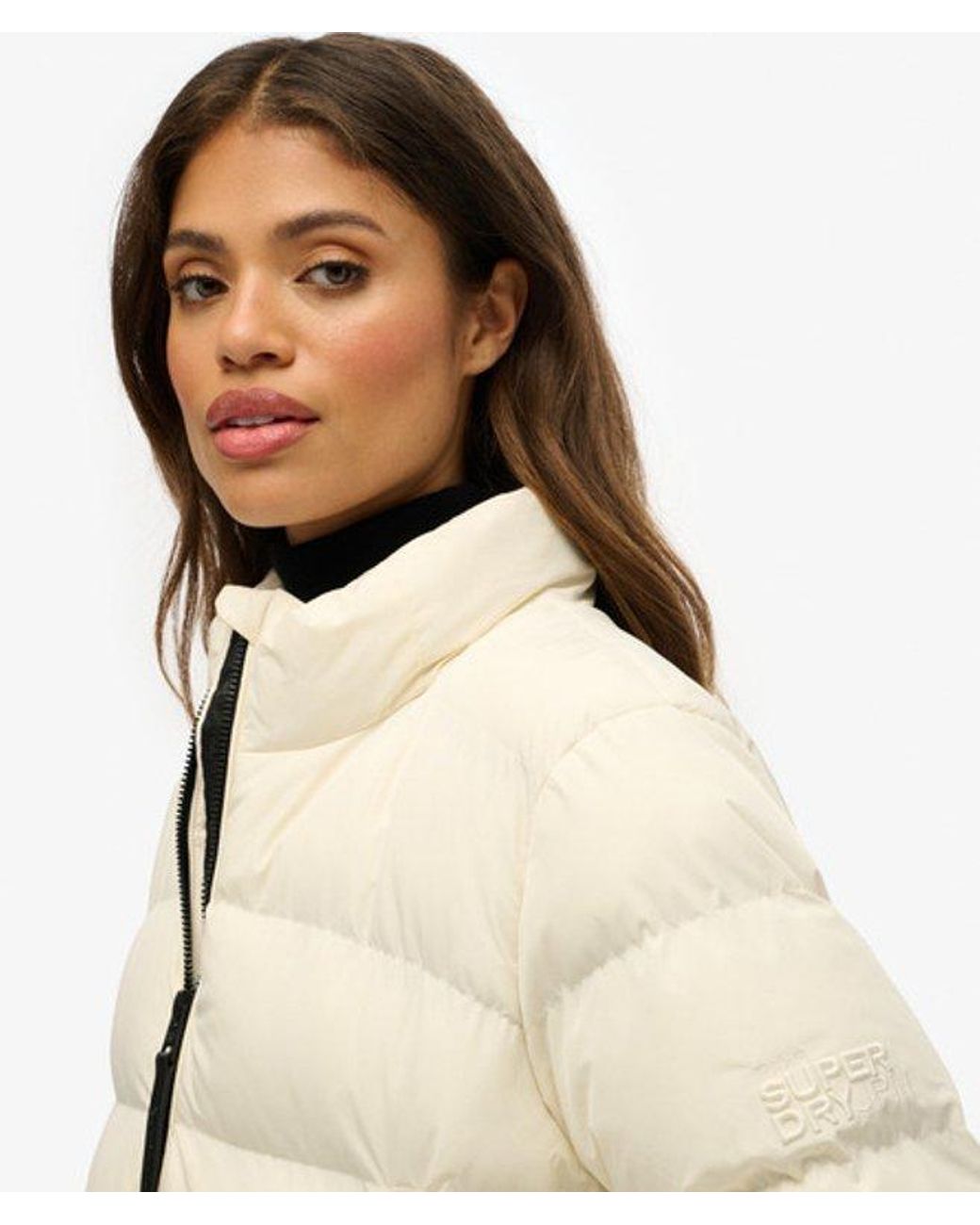 Superdry White & Co Non Hooded Sports Puffer Jacket