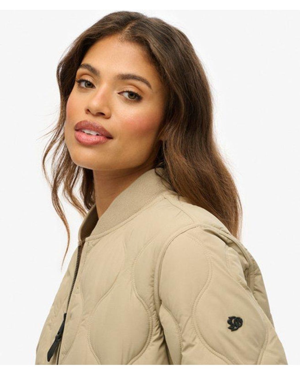 Superdry Natural Short Quilted Liner Jacket