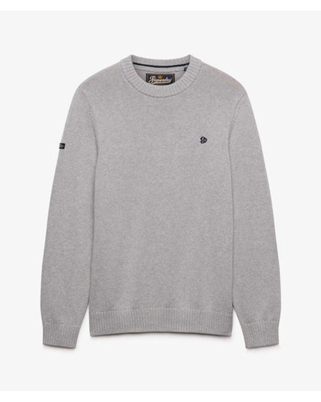 Superdry Gray & Co Preppy Cotton Jumper for men