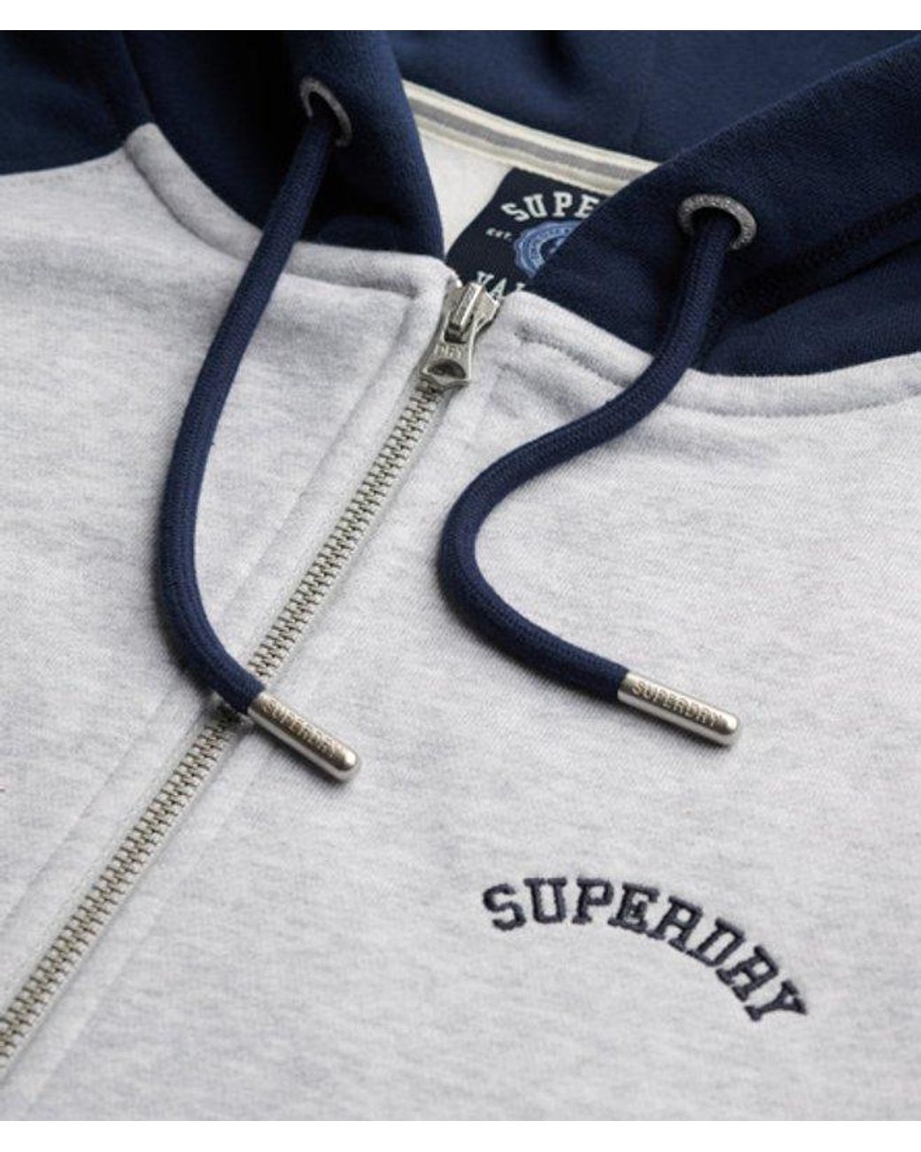 Superdry Blue & Co Essential Logo Raglan Zip Hoodie
