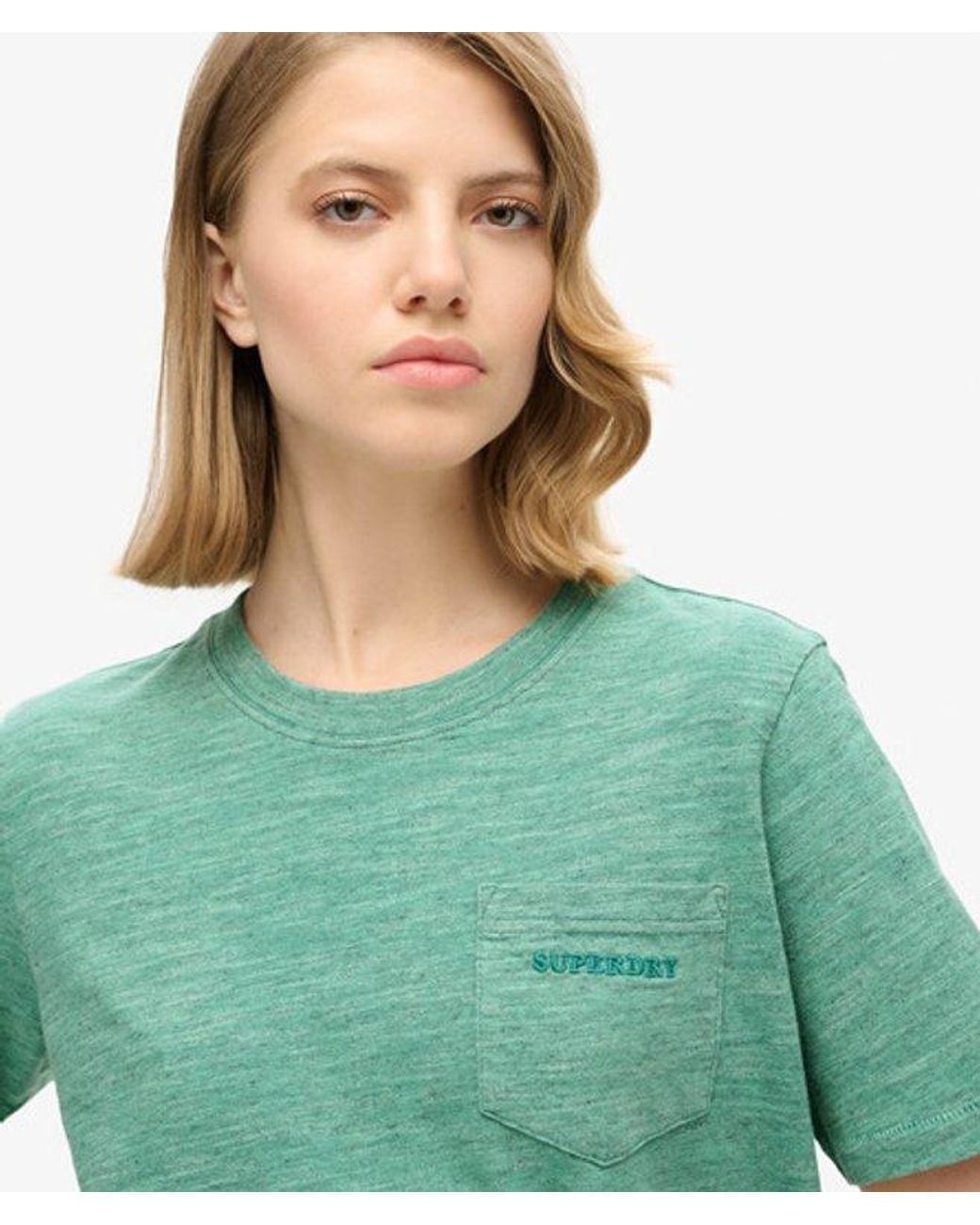 Superdry Green & Co Essential Logo Overdyed T-shirt