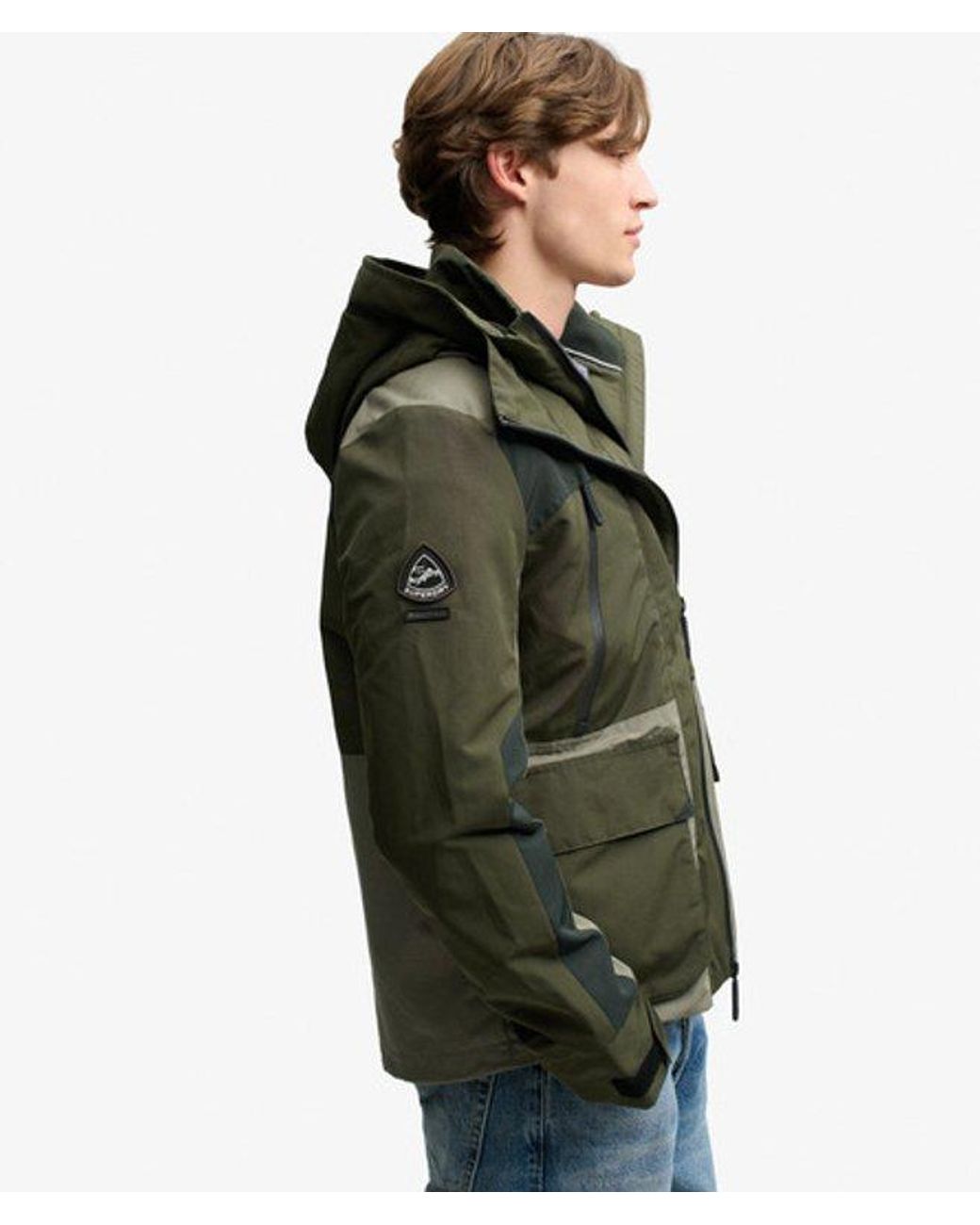 Superdry Green & Co Colour Block Ultimate Windbreaker for men