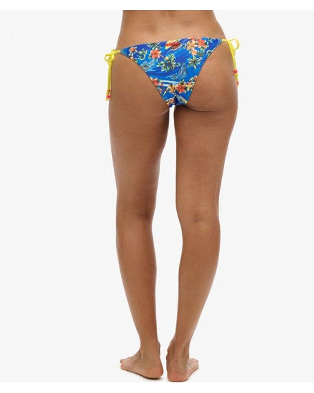 Superdry Blue & Co Tie Side Cheeky Bikini Briefs