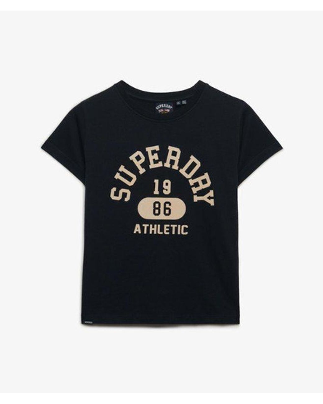 Superdry Black & Co Athletic Graphic Fitted T-shirt