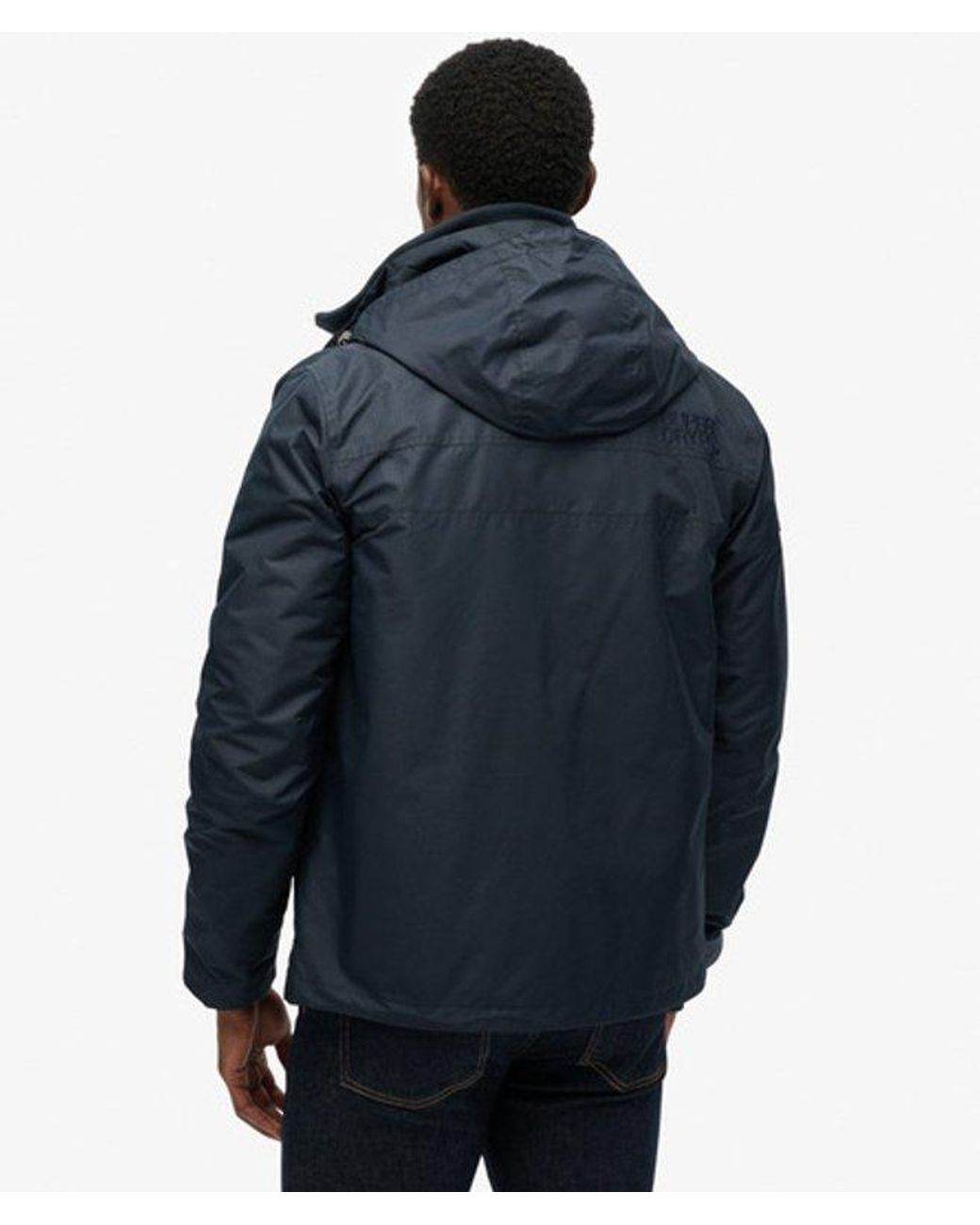 Superdry Blue & Co Hooded Mountain Windbreaker Jacket for men