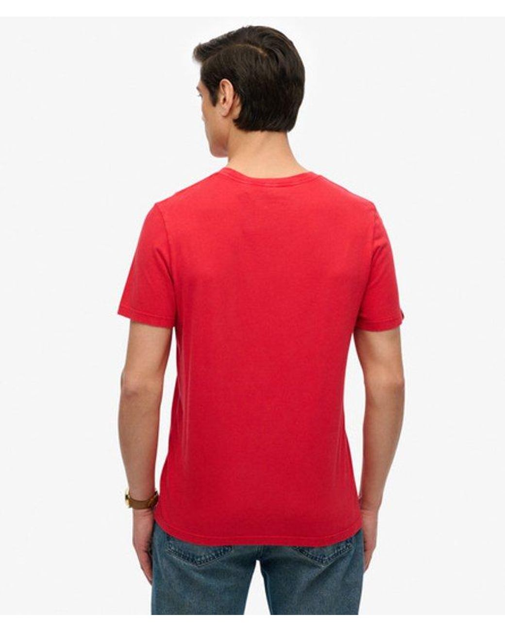Superdry Red & Co Classic Essential T-shirt for men