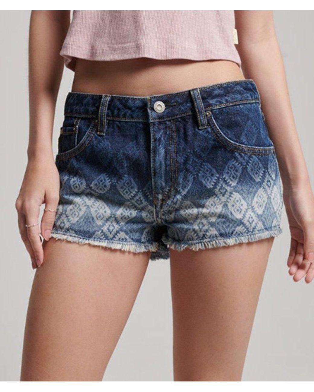 Superdry Blue & Co Denim Hot Shorts