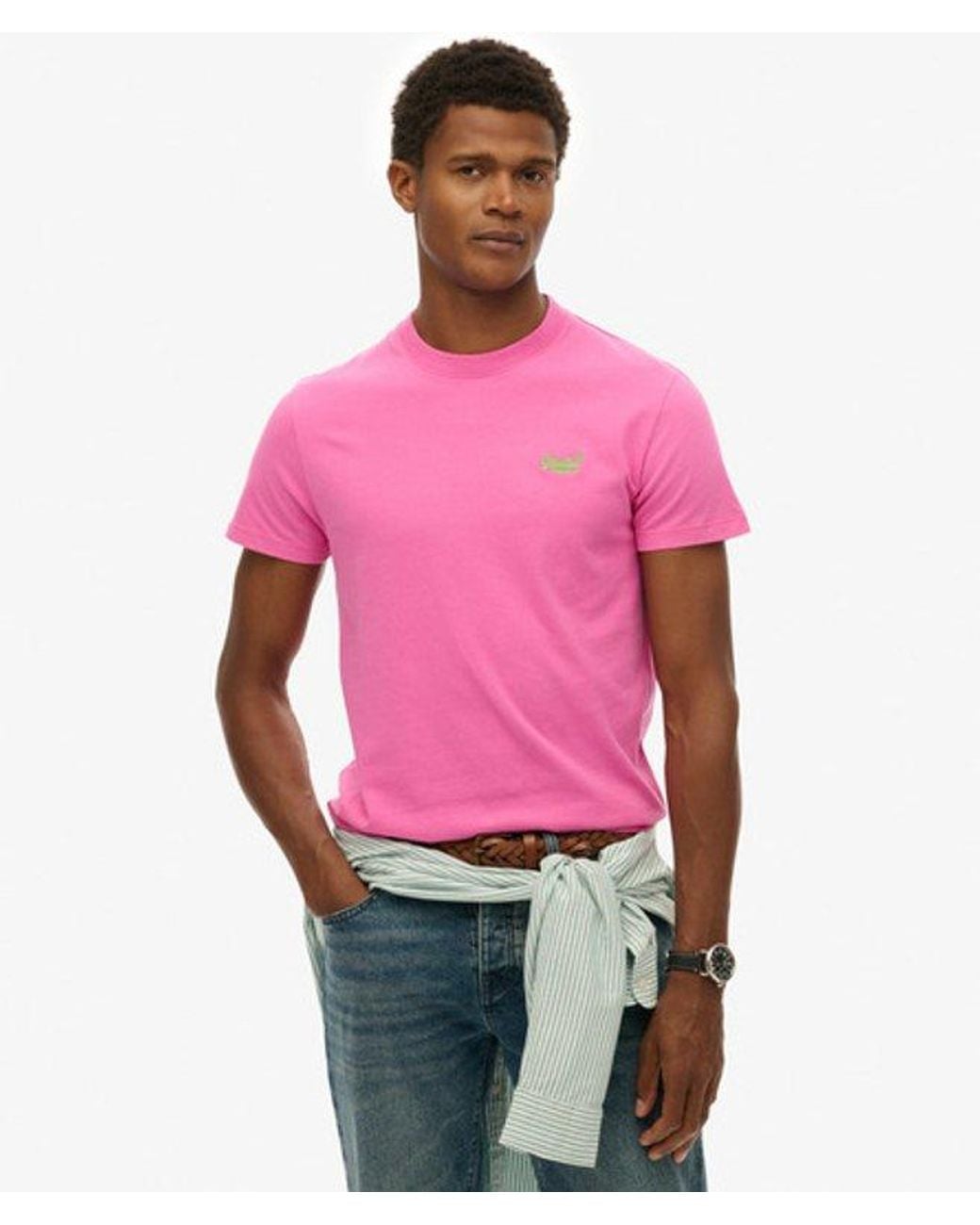 Superdry Red & Co Essential Logo T-shirt for men