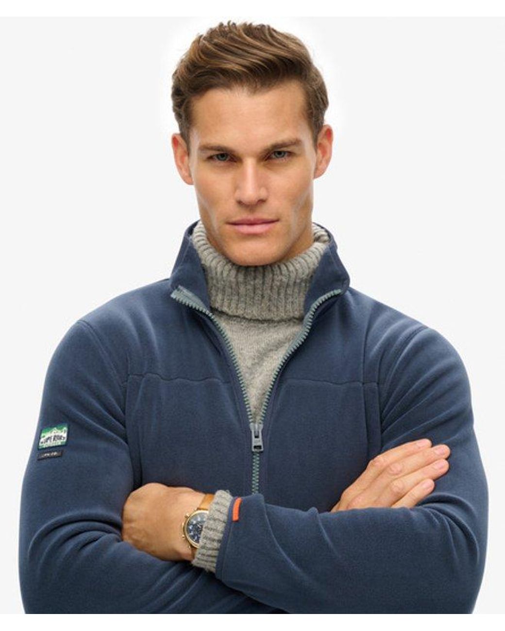 Superdry Blue & Co Active Full Zip Fleece for men