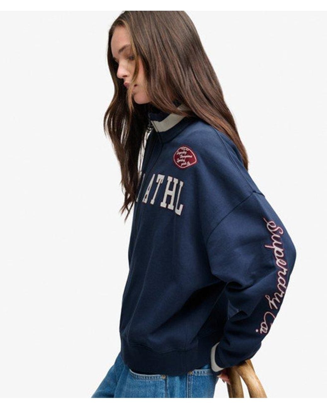 Superdry Blue & Co Statement Athletic Track Top