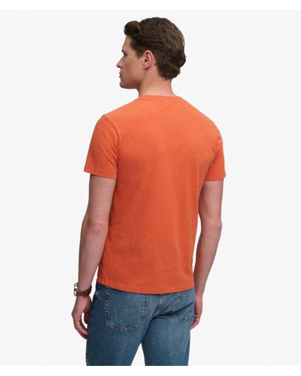 Superdry & Co Essential Serif Logo Embroidered T-shirt for men