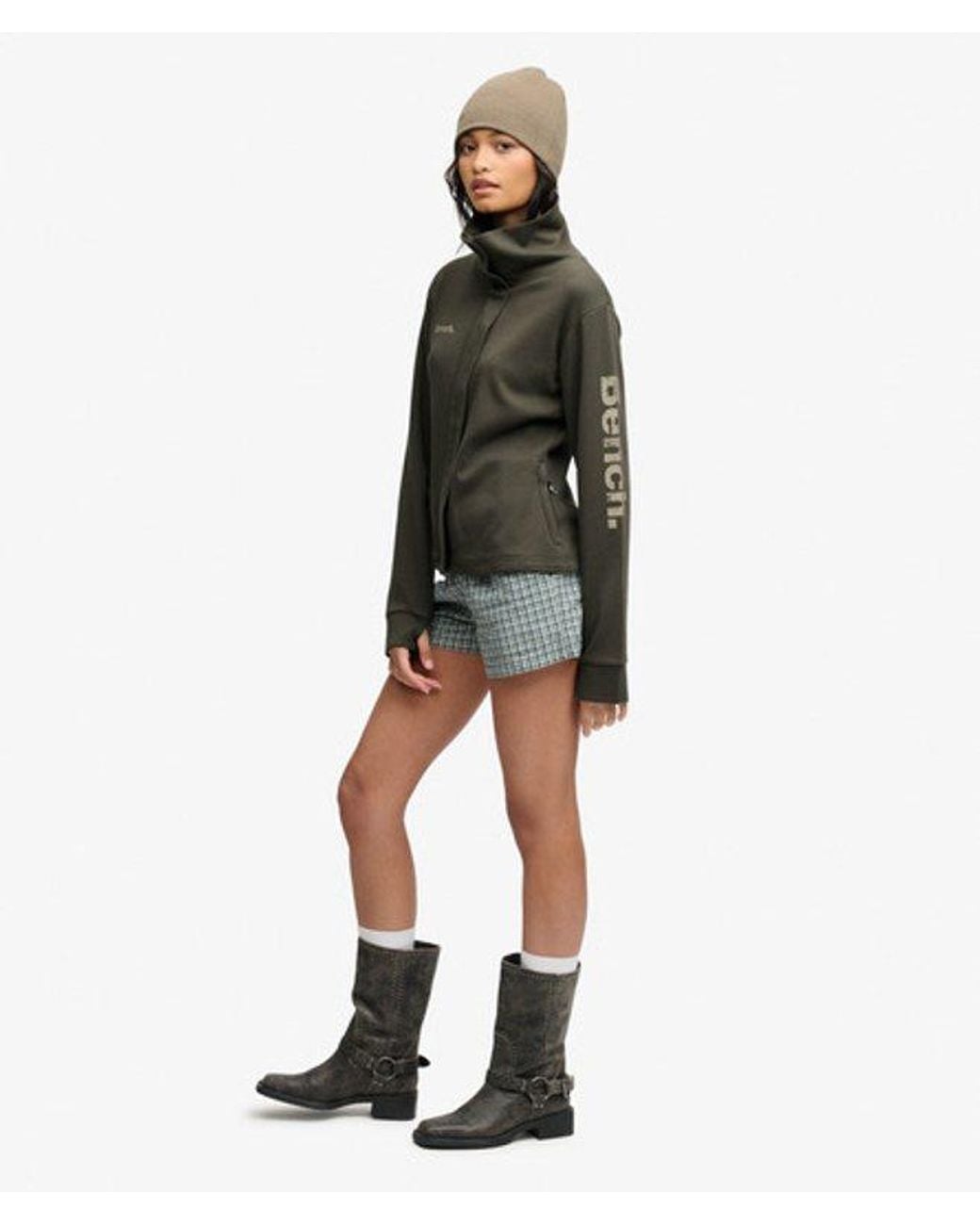 Superdry Black Bench X & Co Bench Funnel Track Top