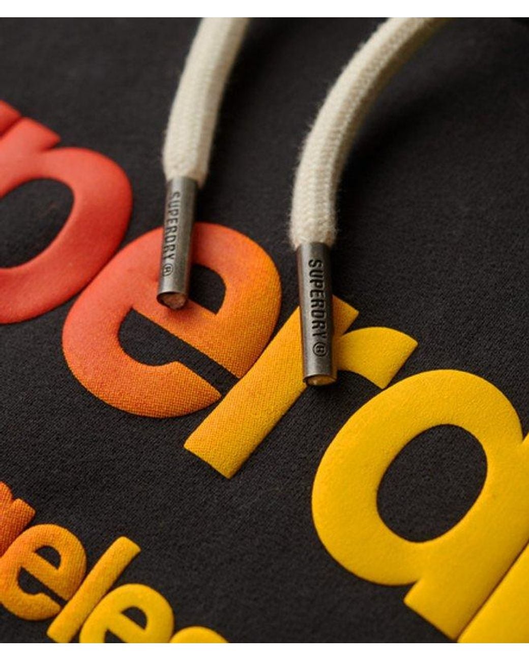 Superdry Black & Co Tonal Rainbow Hoodie