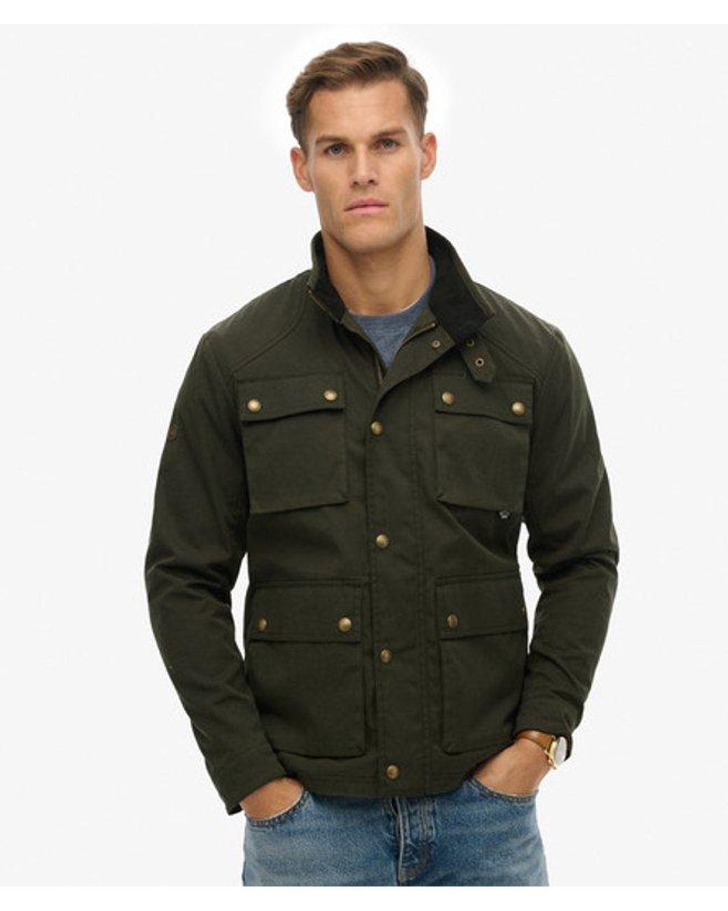 Superdry Black & Co The Merchant Store - Wax Racer Jacket for men
