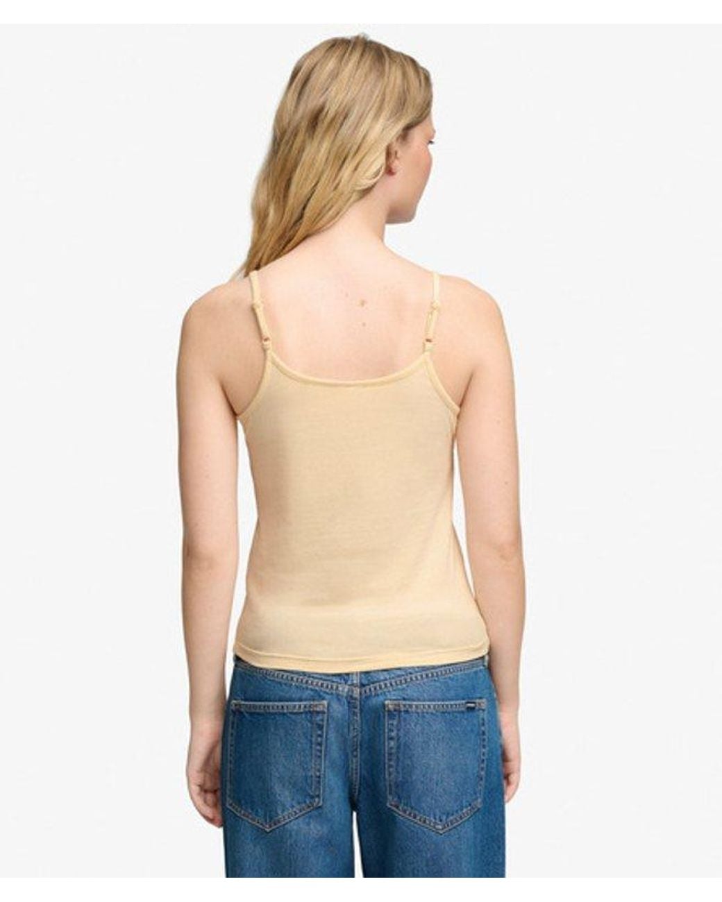 Superdry Blue & Co Athletic Essentials Trim V-neck Vest Top