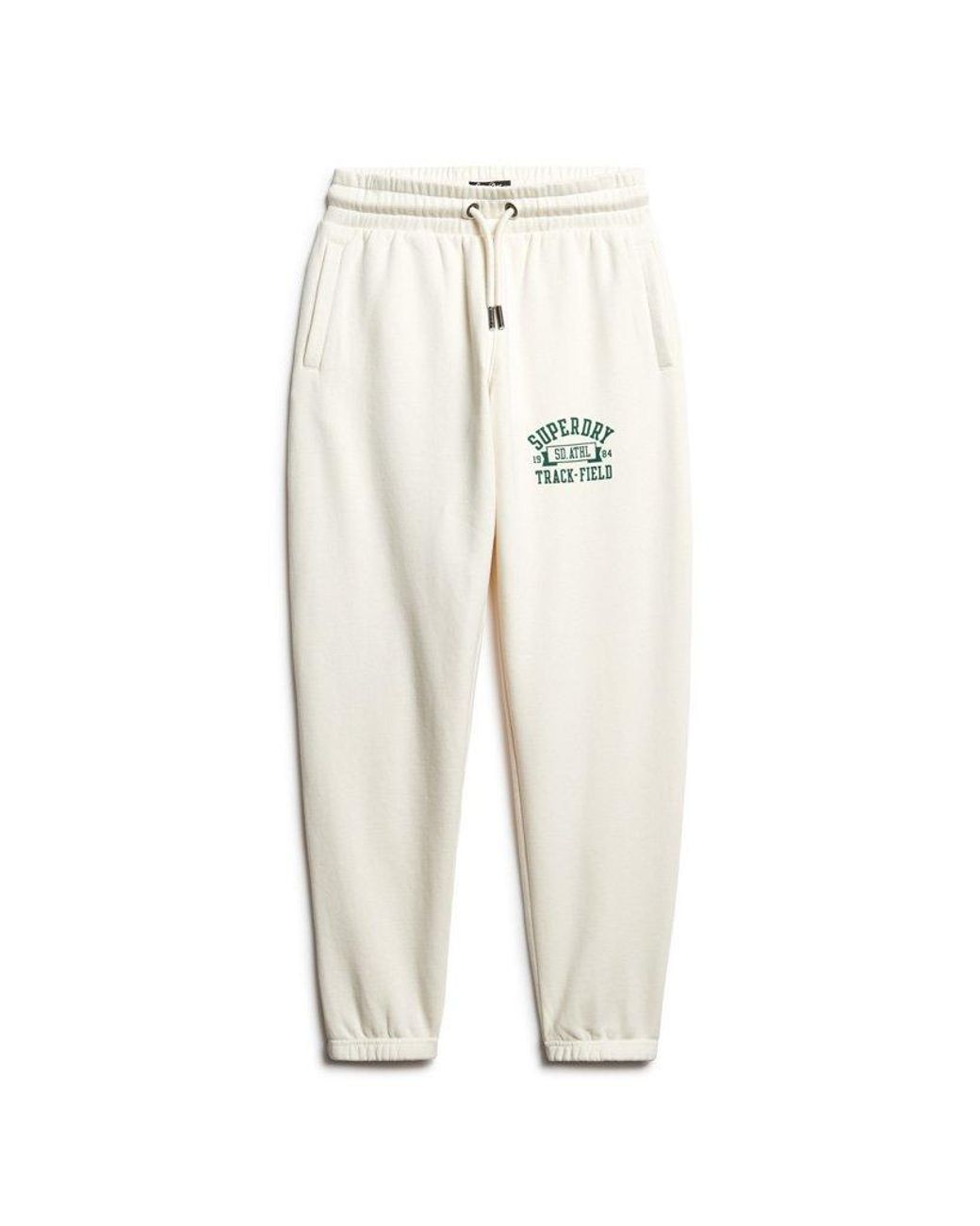 Superdry Athletic College Loose Joggers in White | Lyst