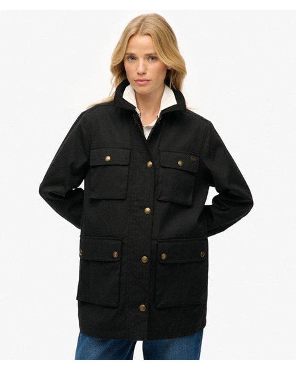 Superdry Black Wax Jacket