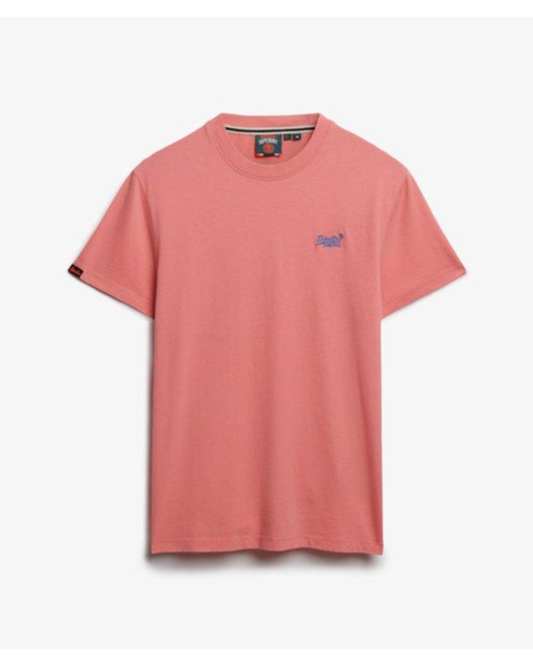 Superdry Red & Co Organic Cotton Essential Logo T-shirt for men
