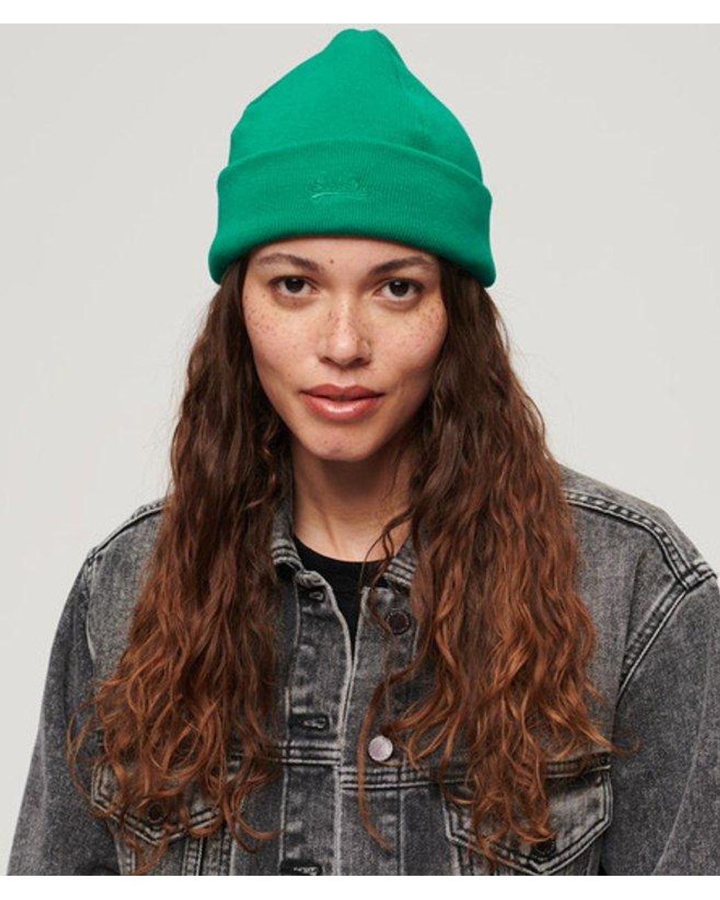 Superdry Green & Co Vintage Logo Beanie for men