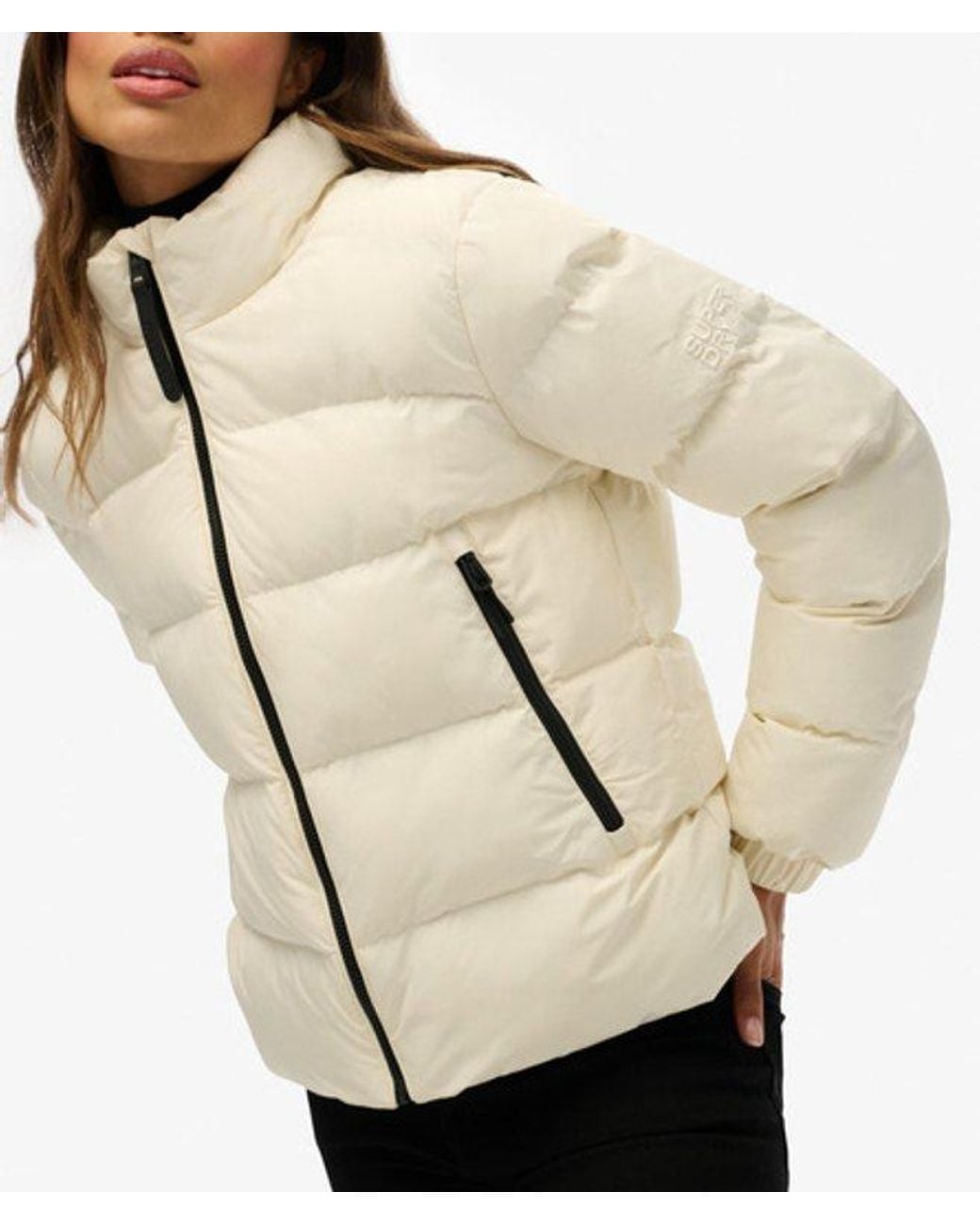 Superdry White & Co Non Hooded Sports Puffer Jacket