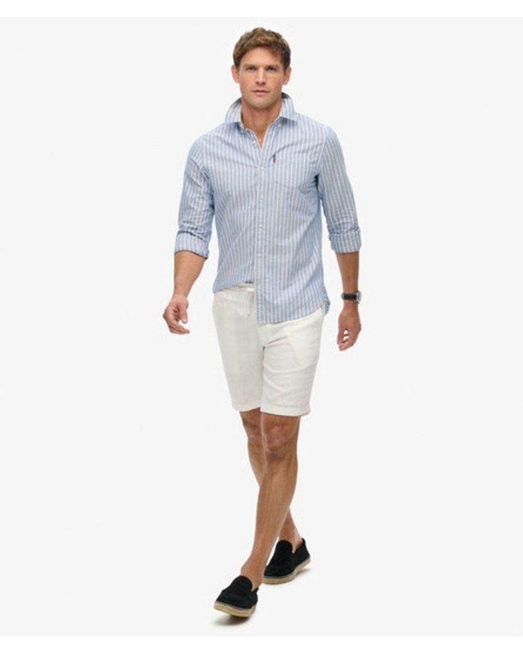 Superdry Natural & Co The Merchant Store- Linen Shorts for men
