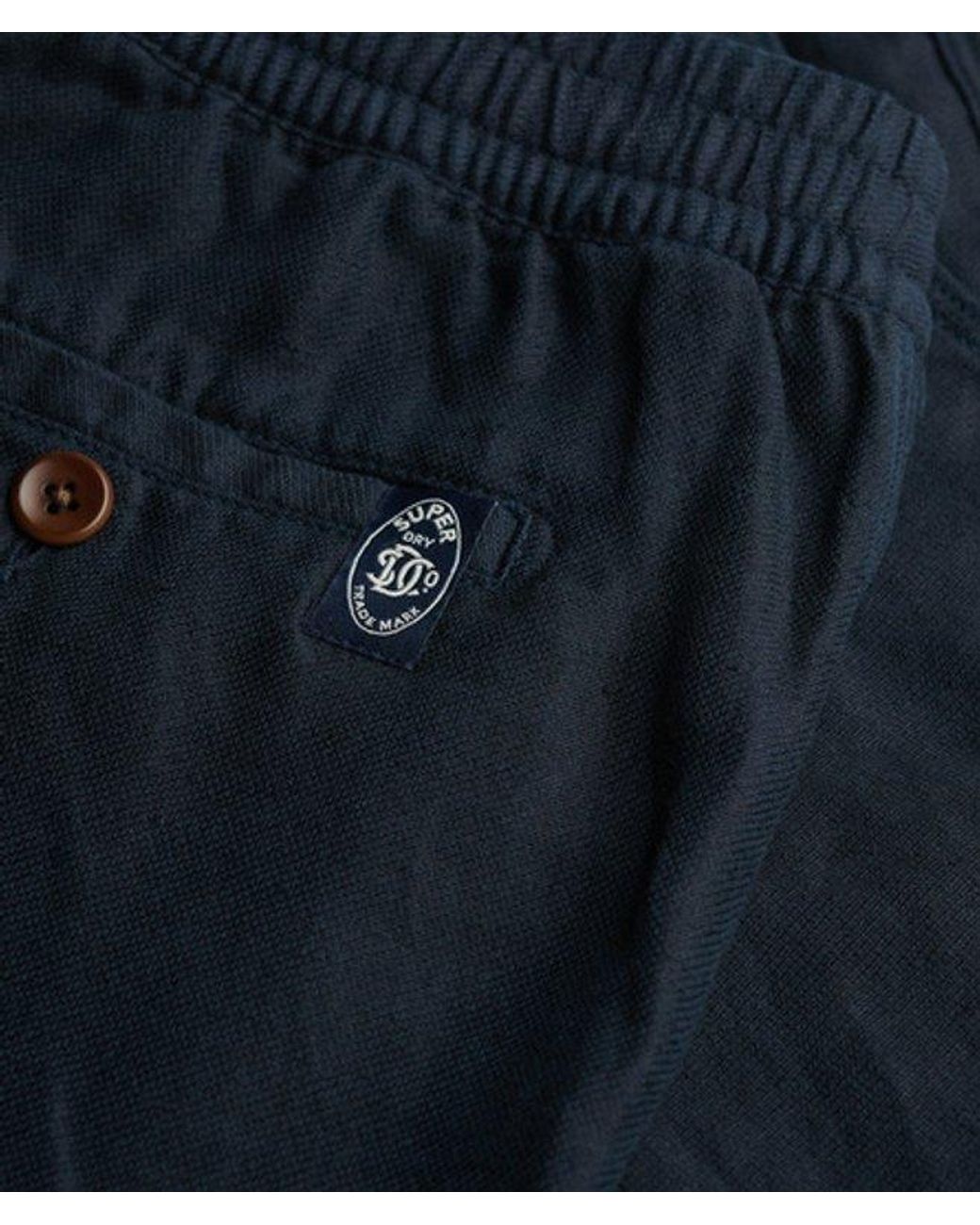 Superdry Blue & Co The Merchant Store- Linen Shorts for men