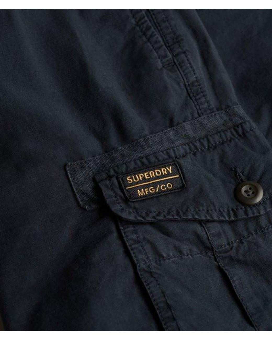 Superdry Blue & Co Parachute Light Shorts for men