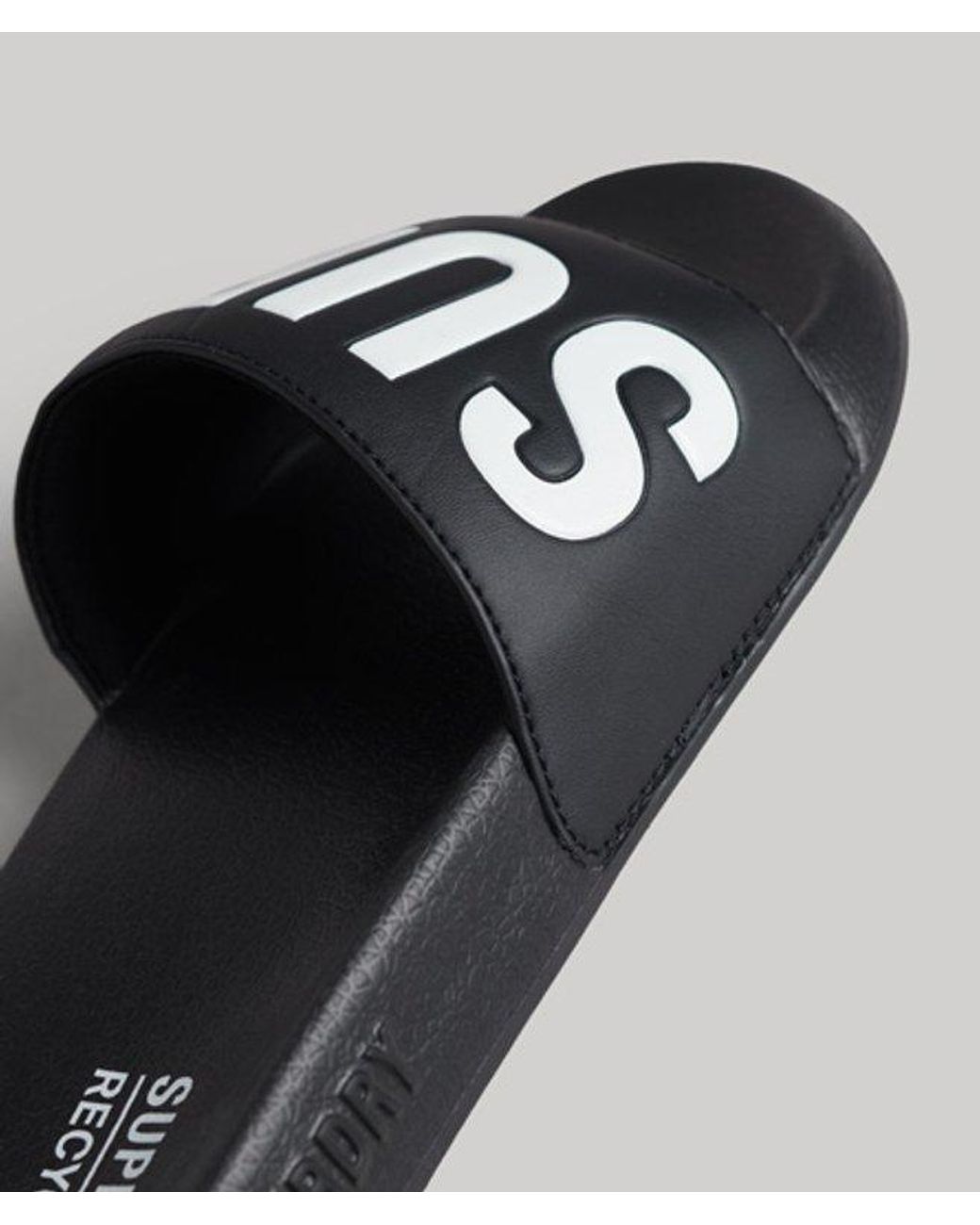 Superdry Black Code Core Pool Sliders