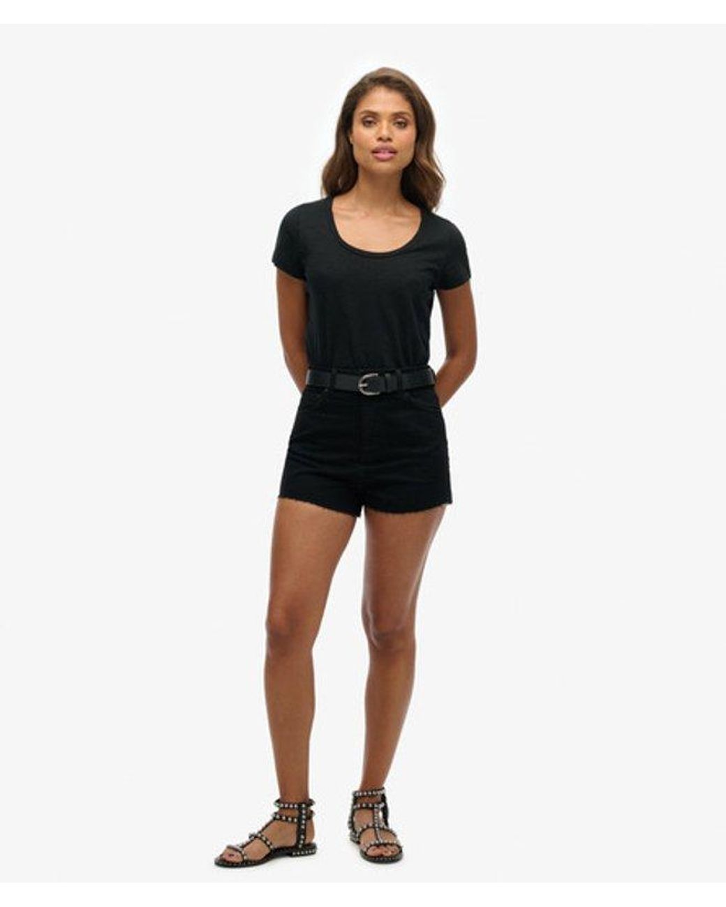 Superdry Black & Co Ruby Cut Off Shorts