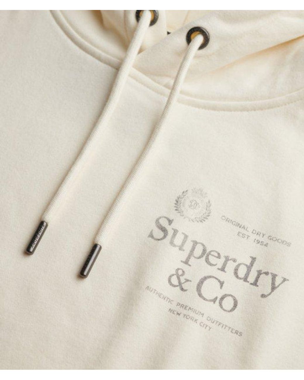 Superdry White & Co Luxe Casual Relaxed Hoodie